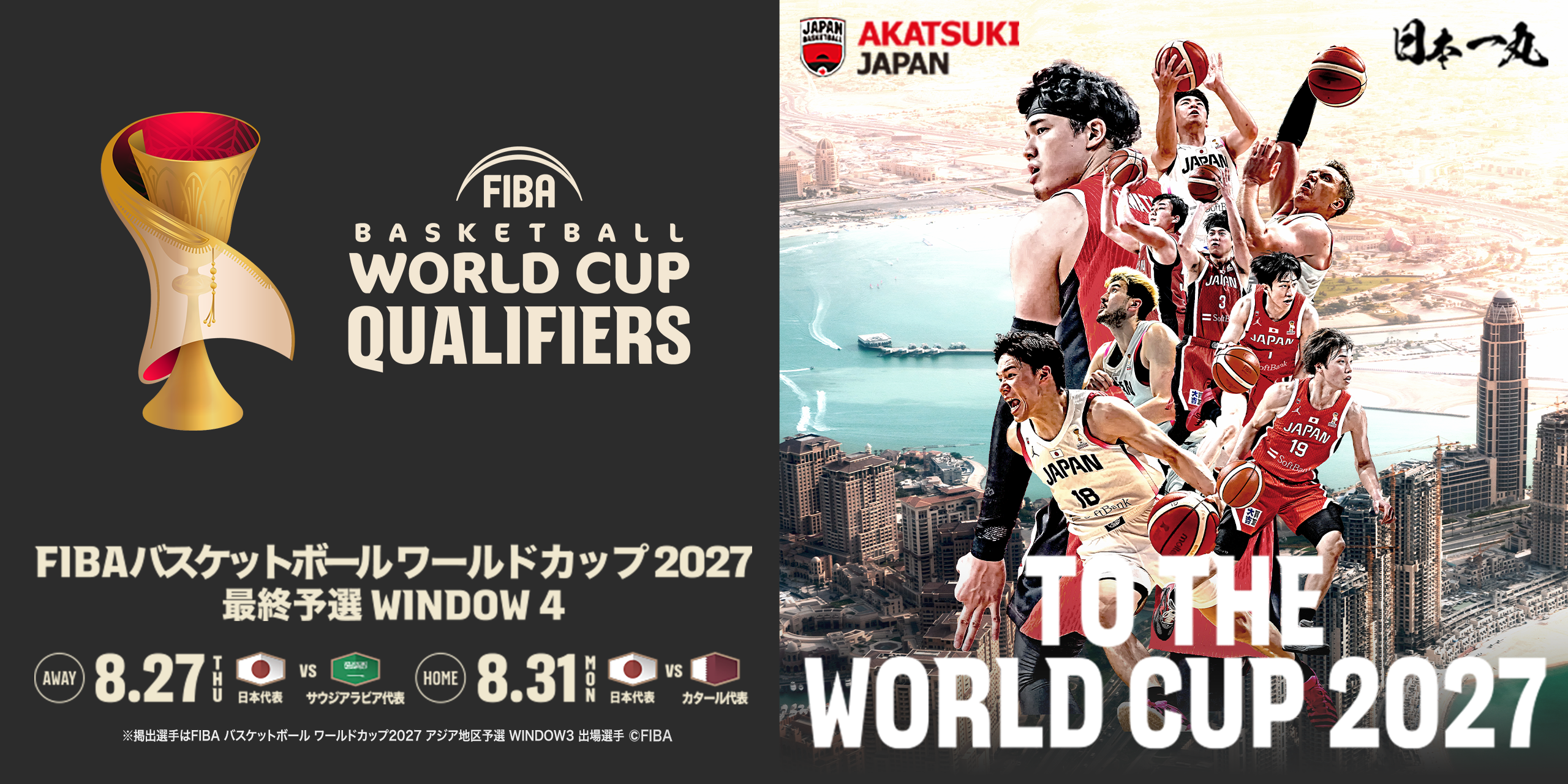 チケット販売(Window4) | FIBAバスケットボールワールドカップ2027